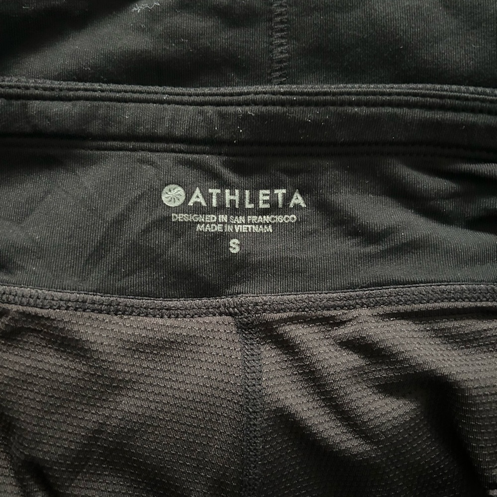 Athleta Black Pull On Stretchy Skort - Picture 3 of 5